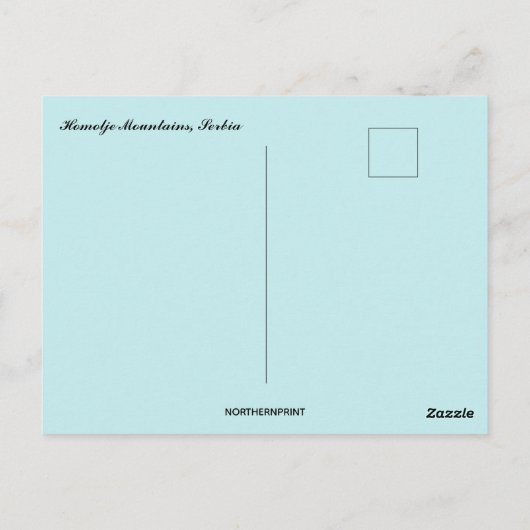 Homolje Mountains Serbien Postkarte (Rückseite)