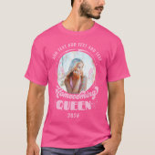 Homomoming Queen Pink HOCO Foto T-Shirt (Vorderseite)