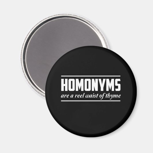 Homonyme Magnet (Vorderseite/Rückseite)