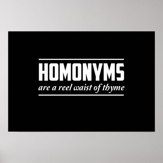 Homonyme Poster (Vorne)