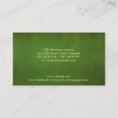 Homöopathie - Berufliche pflanzliche Medizin Visitenkarte (Rückseite)