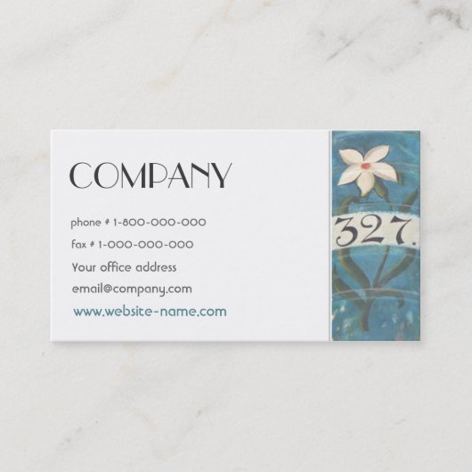 Homöopathie bucht Visitenkarte (Vorderseite)