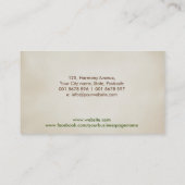 Homöopathie - Kräutermedizin - Naturopath Visitenkarte (Rückseite)