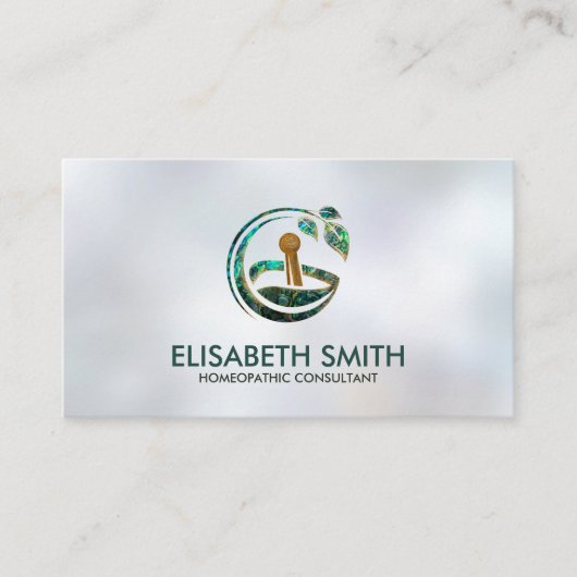 Homöopathie - Pflanzliche Medizin - Naturopath Visitenkarte (Vorderseite)