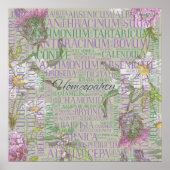 Homöopathie - Word Art with Remedies Poster (Vorne)