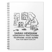 Homöopathische Homöopathie-Übungsbericht Notizblock (Vorderseite)