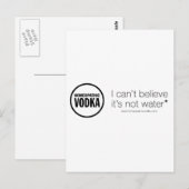 Homöopathischer Wodka - ich kann nicht glauben, da Postkarte (Vorne/Hinten)