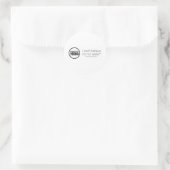 Homöopathischer Wodka - ich kann nicht glauben, da Runder Aufkleber (Tasche)