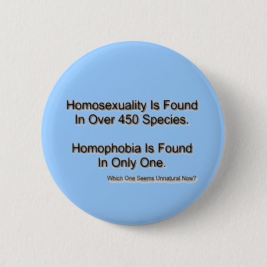 "Homophobie " Button (Vorderseite)