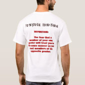 Homophobie: Die G0Y Definition T-Shirt (Rückseite)
