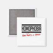 Homophobie ist eine Wahl Magnet (Vorderseite/Rückseite)