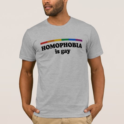 Homophobie ist homosexuell T-Shirt (Vorderseite)