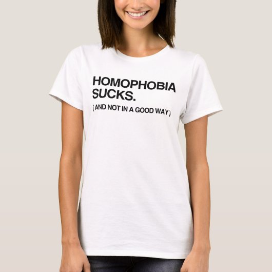 HOMOPHOBIE IST ZUM KOTZEN, NICHT IM T - Shirt (Vorderseite)
