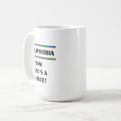 Homophobie....Nun, das ist eine Wahl! Kaffeetasse (Vorderseite Links)