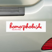 Homophobie schmeckt wie Huhn Autoaufkleber (Auf Auto)