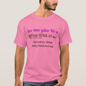 Homophobie T-Shirt (Vorderseite)