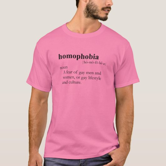 HOMOPHOBIE-T - SHIRT/homosexueller Jargon-T - T-Shirt (Vorderseite)