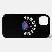 Homophobie wird LGBT Funny Bi Pride Gekackt Case-Mate iPhone Hülle (Rückseite (Horizontal))