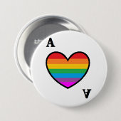 homoromantic asexualer As-Knopf Button (Vorne & Hinten)