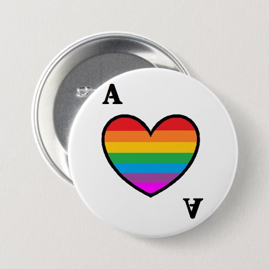 homoromantic asexualer As-Knopf Button (Vorne & Hinten)