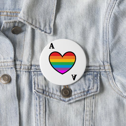 homoromantic asexualer As-Knopf Button (Beispiel)