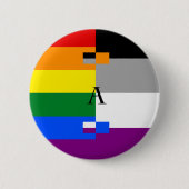 Homoromantic asexuales Homo-As-Button Button (Vorderseite)