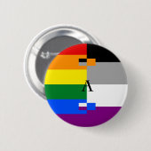Homoromantic asexuales Homo-As-Button Button (Vorne & Hinten)