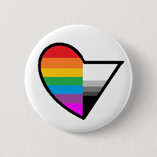 Homoromantic Demisexual Knopf Button (Vorderseite)