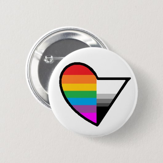 Homoromantic Demisexual Knopf Button (Vorne & Hinten)