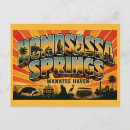 Homosassa Springs Florida Manatee Zuflucht Postkarte