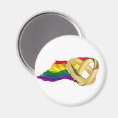 Homosehe Magnet (Vorderseite/Rückseite)
