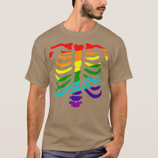Homoseueller Gay Pride, Skelettbänder T-Shirt