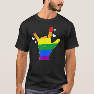 Homosexuell Als Ilygay Gebärdensprachehomosexuell T-Shirt