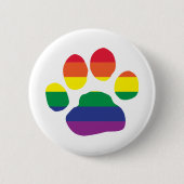 Homosexuell-Stolz-Tatze-Druck Button (Vorderseite)