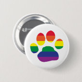 Homosexuell-Stolz-Tatze-Druck Button (Vorne & Hinten)