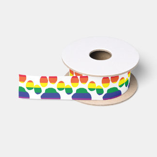 Homosexuell-Stolz-Tatze-Druck Satinband