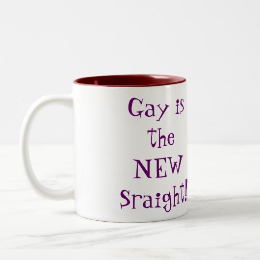 Homosexuell Zweifarbige Tasse (Links)