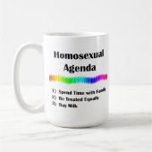 Homosexuelle Agenda Kaffeetasse (Links)