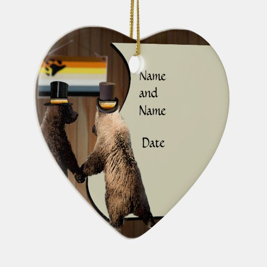 Homosexuelle Bärn-Hochzeits-oder Keramikornament (Rechts)