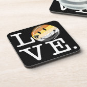 Homosexuelle Bärn-Stolz-Flaggen-Liebe Untersetzer (Linke Seite)