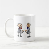 Homosexuelle Bräutigame Kaffeetasse (Links)
