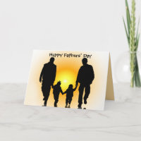 Homosexuelle der Vatertags-Karte für jüngere