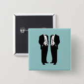 Homosexuelle Ehe Button (Vorne & Hinten)