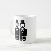 Homosexuelle Ehe Kaffeetasse (Vorderseite Links)