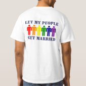 Homosexuelle Ehe T-Shirt (Rückseite)