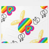homosexuelle Ehedecke Fleecedecke (Vorderseite (Horizontal))