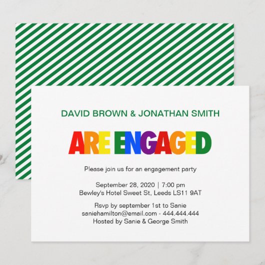 Homosexuelle Einladung (Vorne/Hinten)