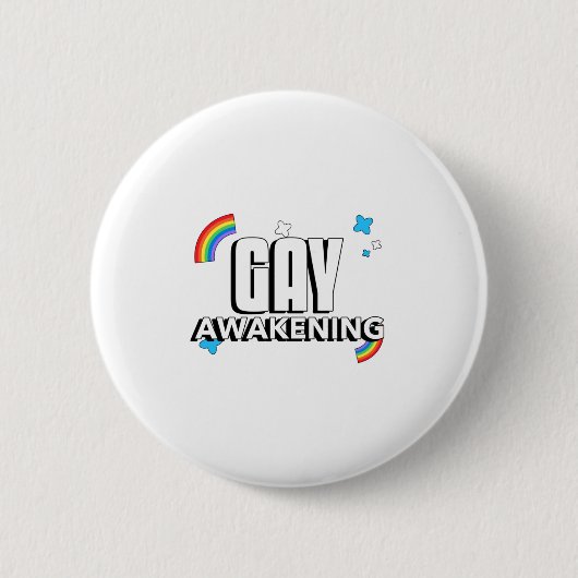 Homosexuelle Erweckung Button (Vorderseite)