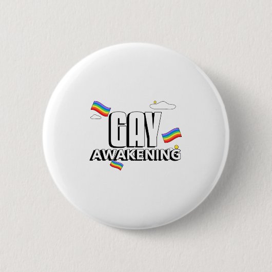 Homosexuelle Erweckung Button (Vorderseite)