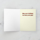 Homosexuelle Feiertagskarte (Innenseite)